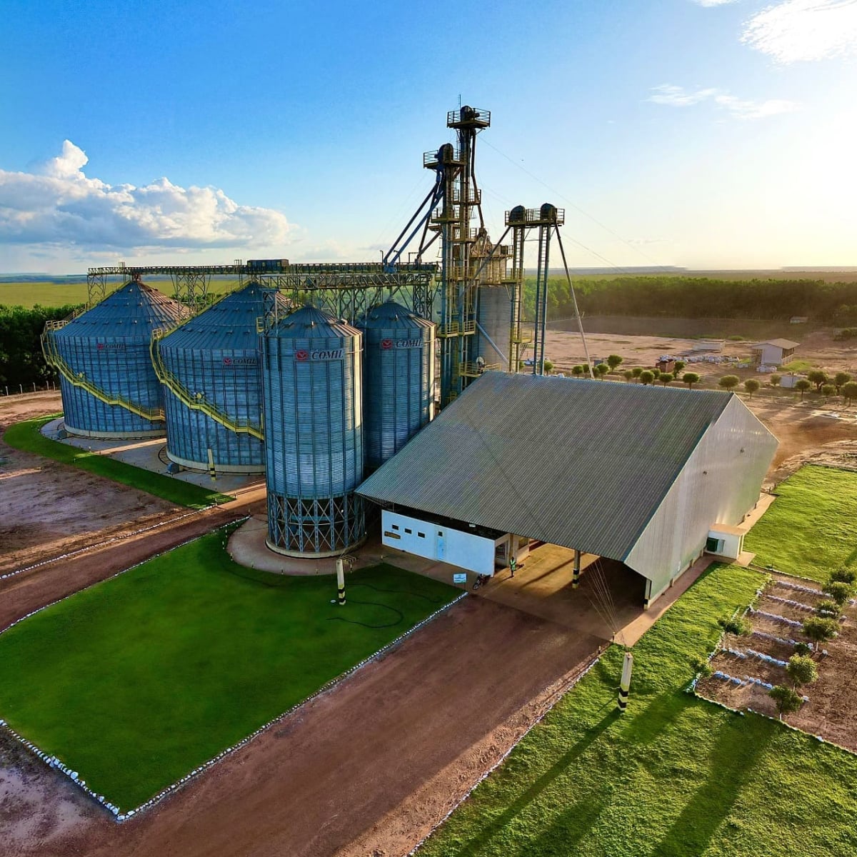 Soybean production and agricultural infrastructure in Brazil.